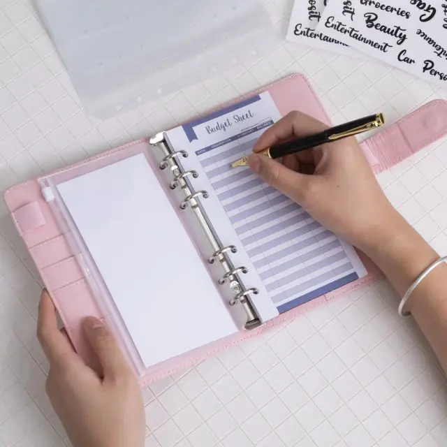 Multiple Customization Options Durable A6 Binder for Staying Organized - Budget Binder with Envelopes