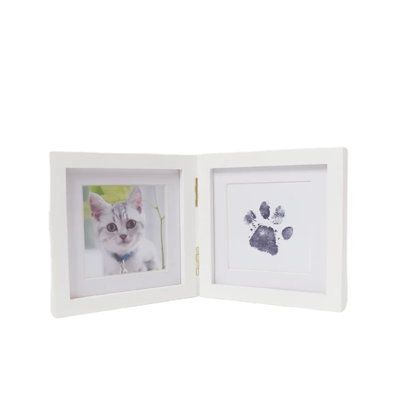 Popular Dog Memorial Gifts Cat Claw Dog Claw Stamp Commemorative Photo Frame With ink cartridge that does not dirty hands