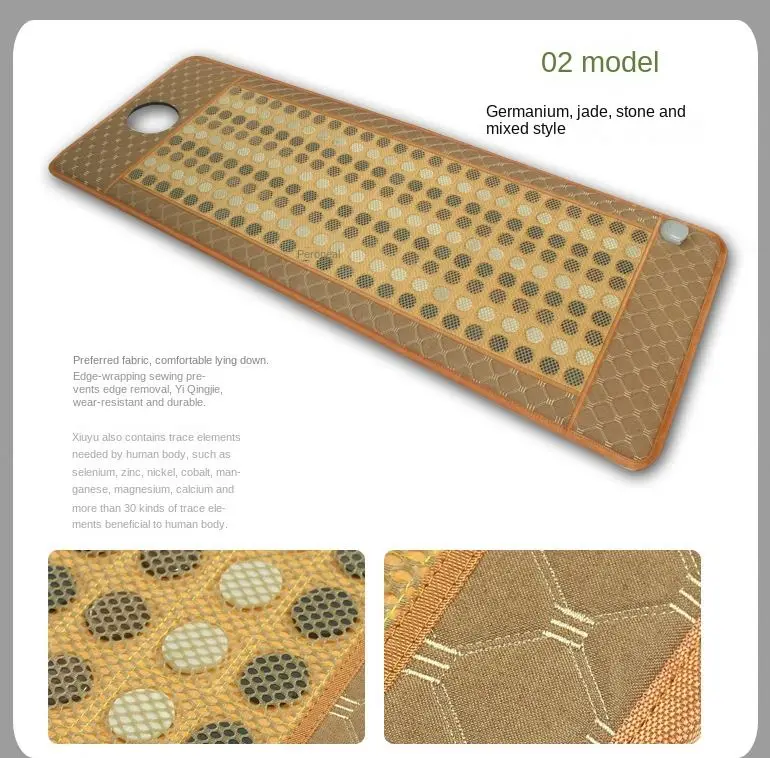 Health Care Electric Pain Relief Vibration Infrared Heating Pads Jade Mat Massage Bed Price Sauna Blanket Massage Mattress