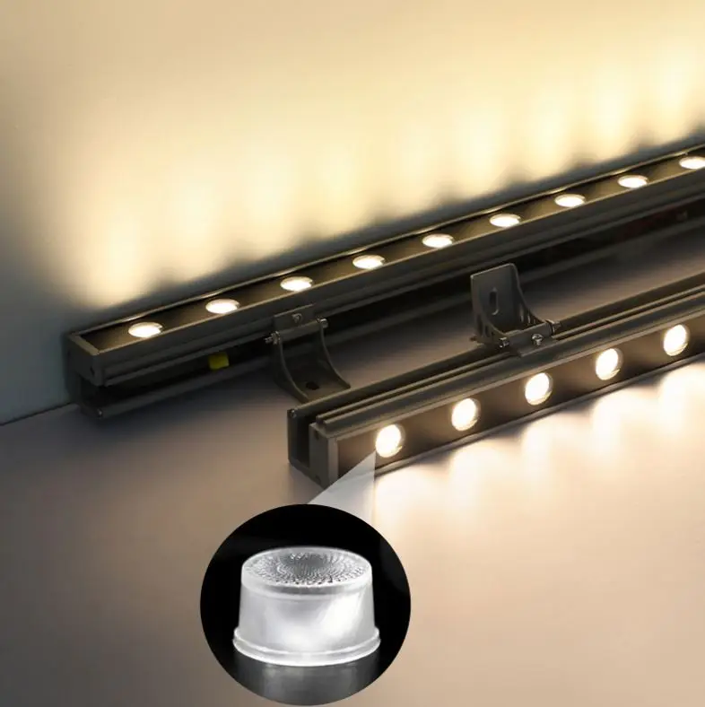 Высококачественная фабрика Шэньчжэнь 36 Вт RGB led dmx светодиодная линейная декорация Наружное освещение rgb Водонепроницаемая ip65 72 настенная шайба