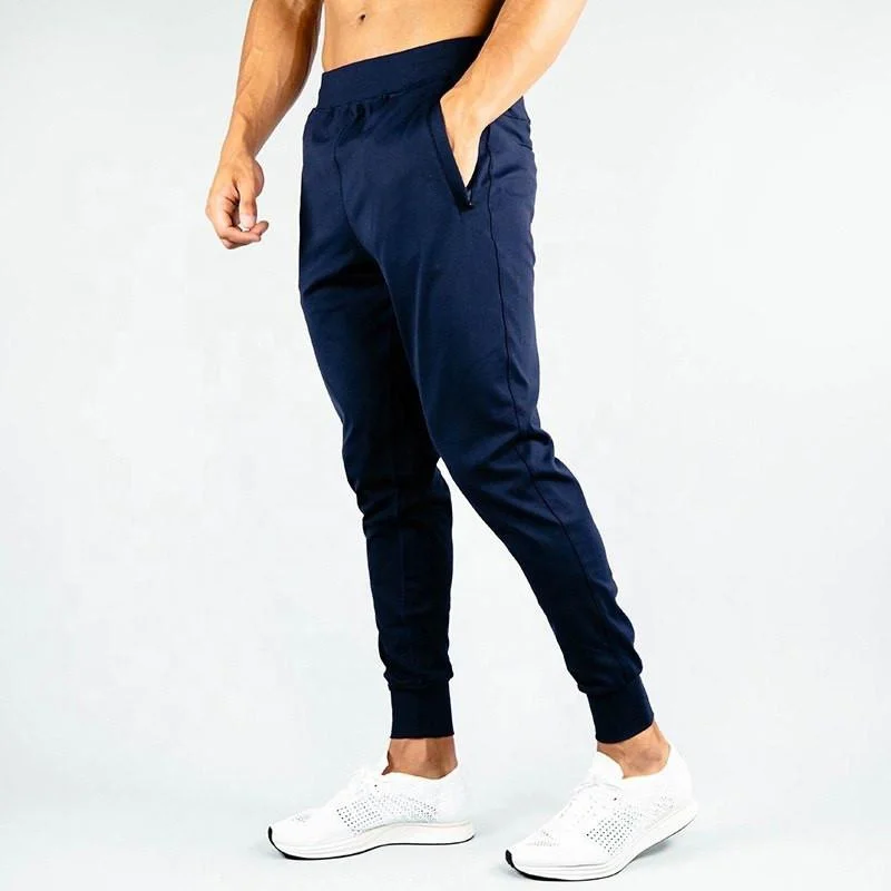 Wholesale Custom plain fleece sportswear Oem logo gym pants for men