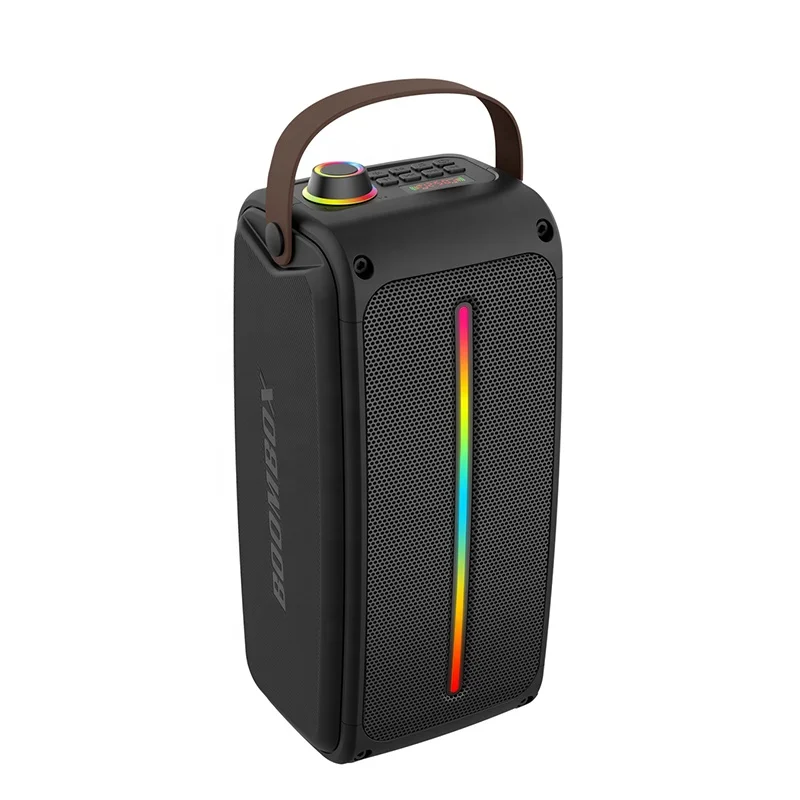 Blue Tooth Heavy Bass Double 3 Inch Outdoor Wireless Portable Speaker Dj Speaker System Subwoofer Sound Box With Led Light