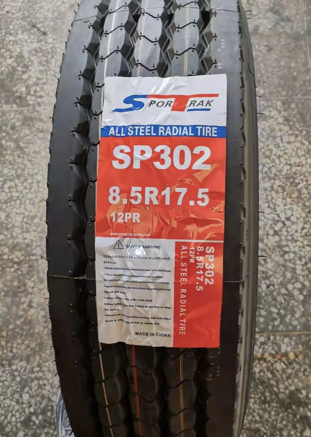 Chinese  tyre Manufacturer Radial Commercial Dump truck Tire TBR SPORTRAK BRAND 255/70R22.5 Truck TYRES