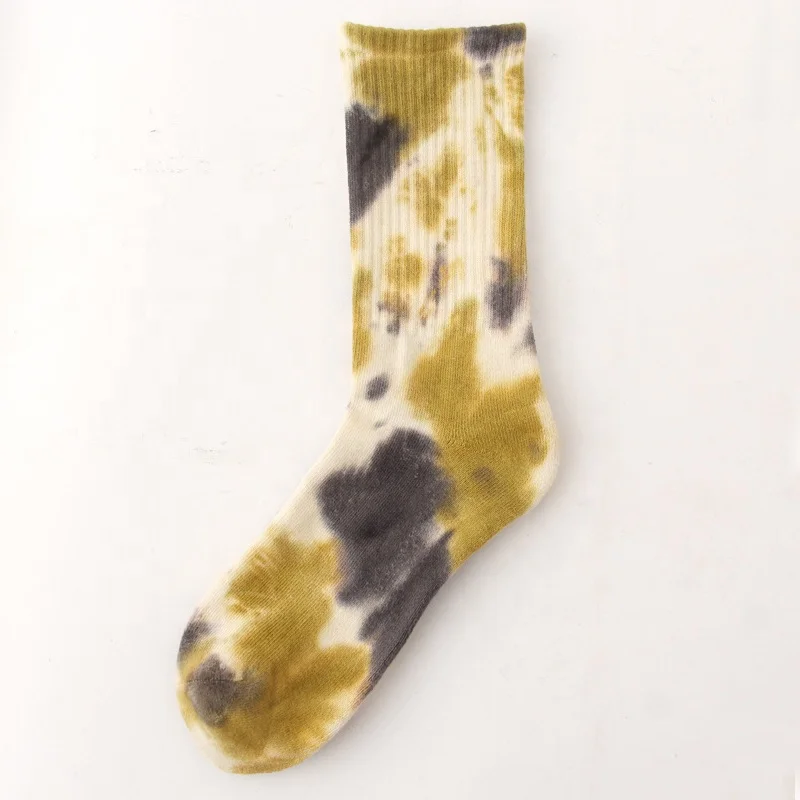 Men And Women Fashion Sports High Tube Unisex Colorful Tie-dyed Custom Tennis Tie Dye Socks