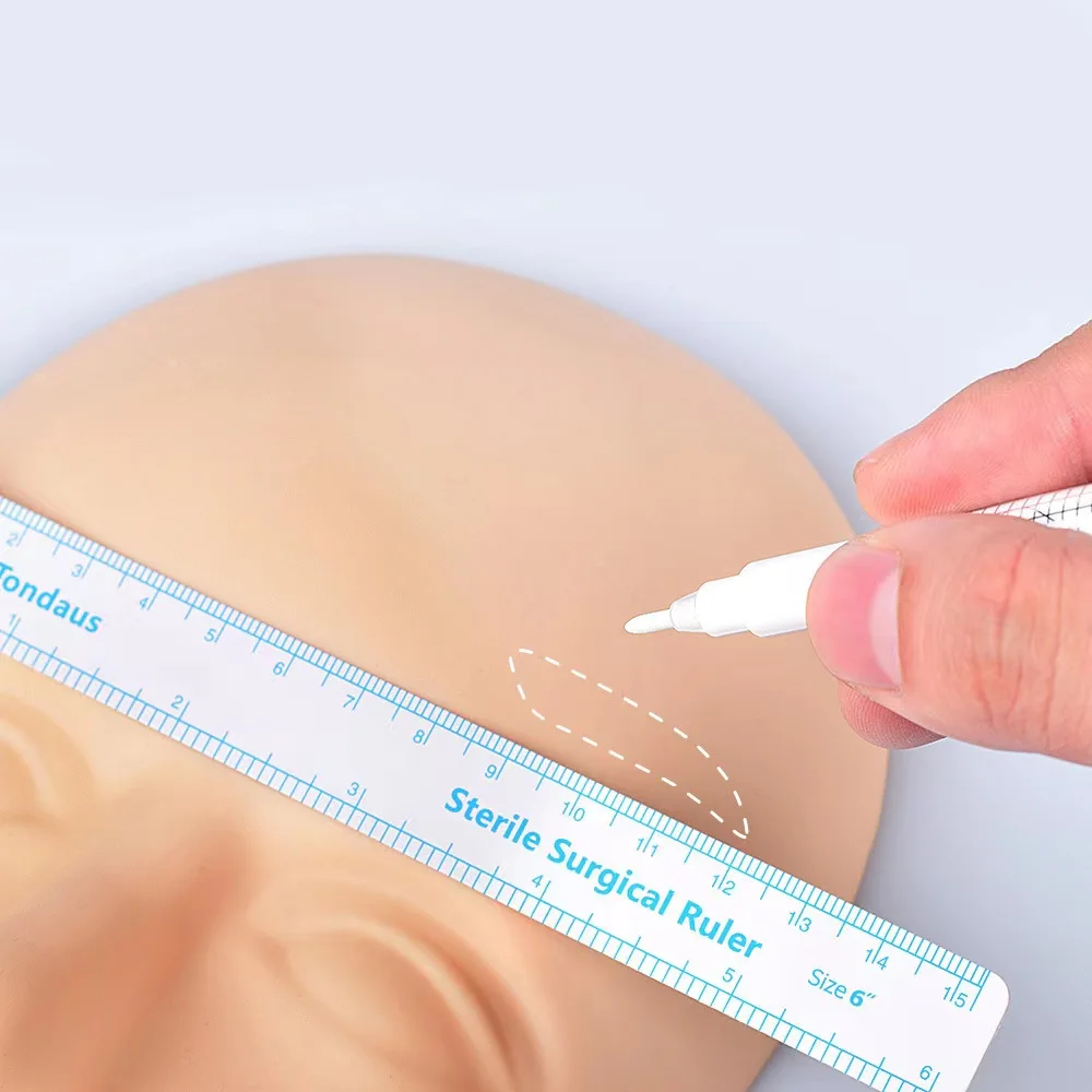 5mm/1mm Double/single Head Skin Marker Pmu Eyebrow Marker Pen Sterile Permanent Skin Marker Pen Surgical SkinMarker