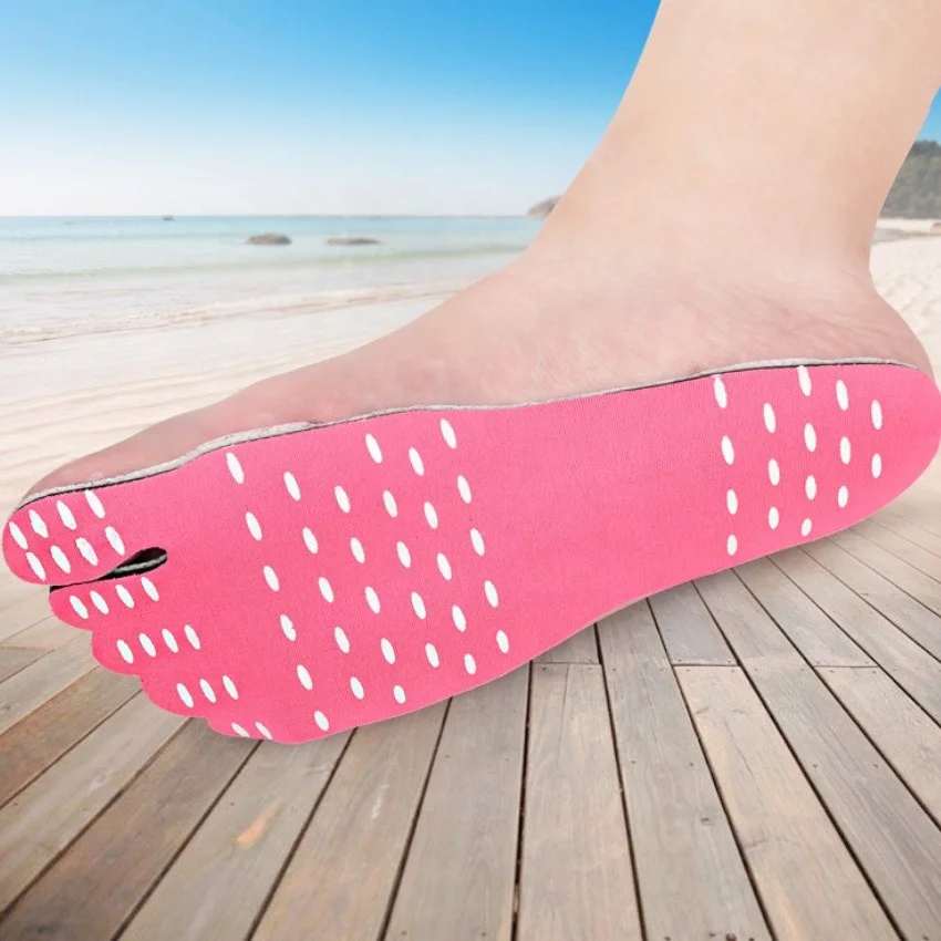 Nano Material Barefoot Adhesive Beach Foot Pad Sticker Insole Stick-on Soles Insoles