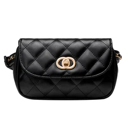 MIYIN Korean version fashionable waist bag for women coin key Crossbody shoulder bag Rhombus cute Belt Bag with Adjustable belt