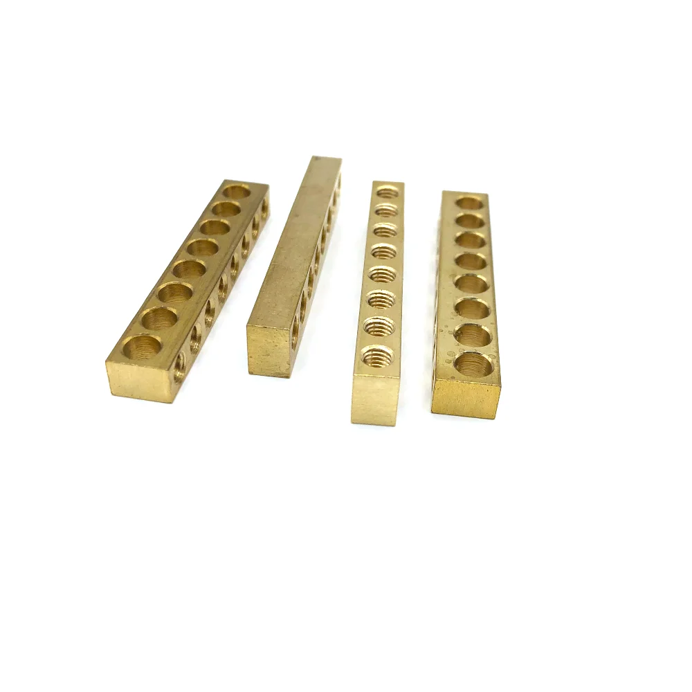 Ampnect 2022 Top Quality Universal Brass Terminal Block Copper  Screw Connecting Brass Terminal Block Neutral Link Connector
