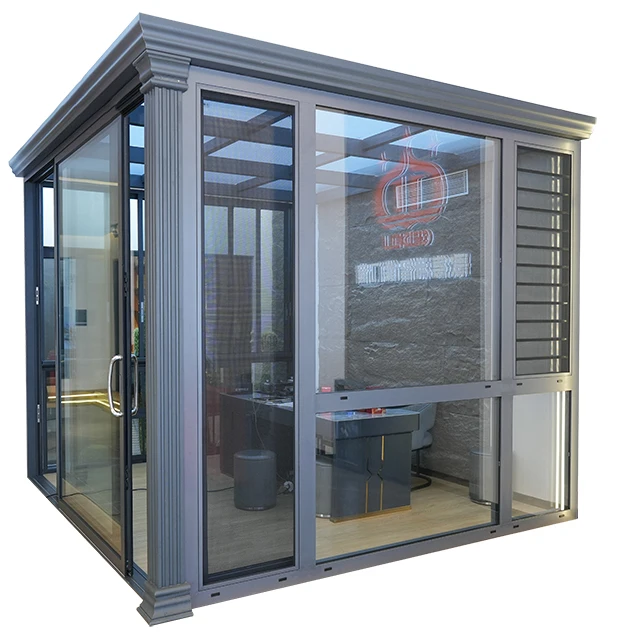 Thickened casement window aluminum alloy window sound insulation automotive grade toughened glass thermal break aluminum windows