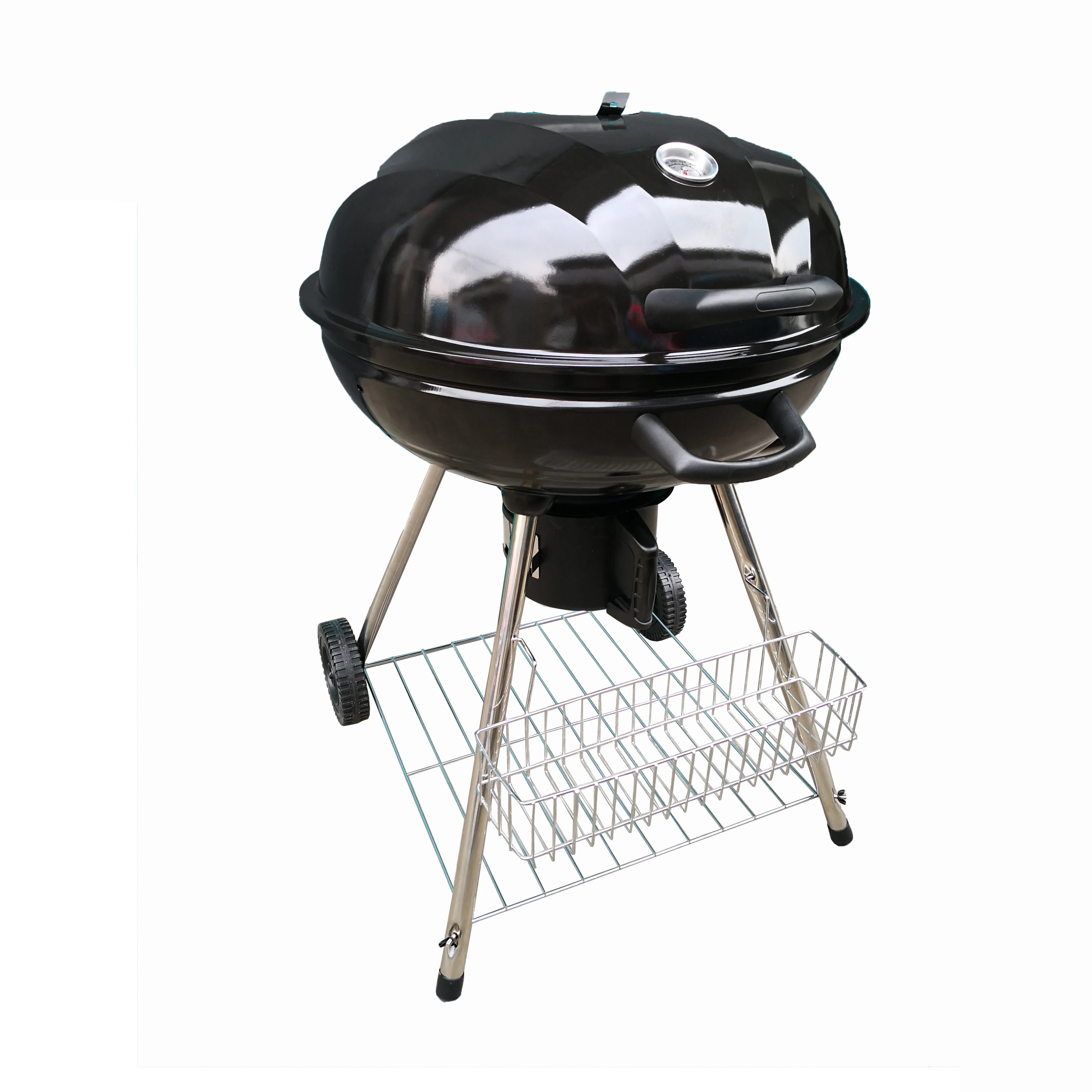 Pinic Small Wood New Design Removable Coal Deluxe Heavy Duty Industry Kettle Grill BBQ With Wheels With Ash Catcher