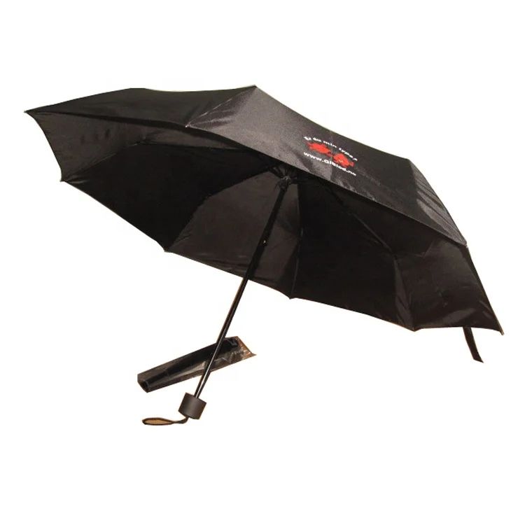 High quality portable metal  colorful anti uv standard size folding cheap 3 fold umbrella