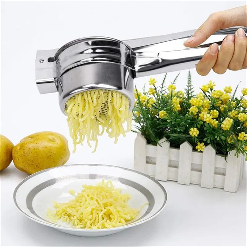  Горячая Распродажа новый продукт кухонный инструмент сверхмощная прижимная лапка из нержавеющей стали для картофеля рикера фруктового сока детского