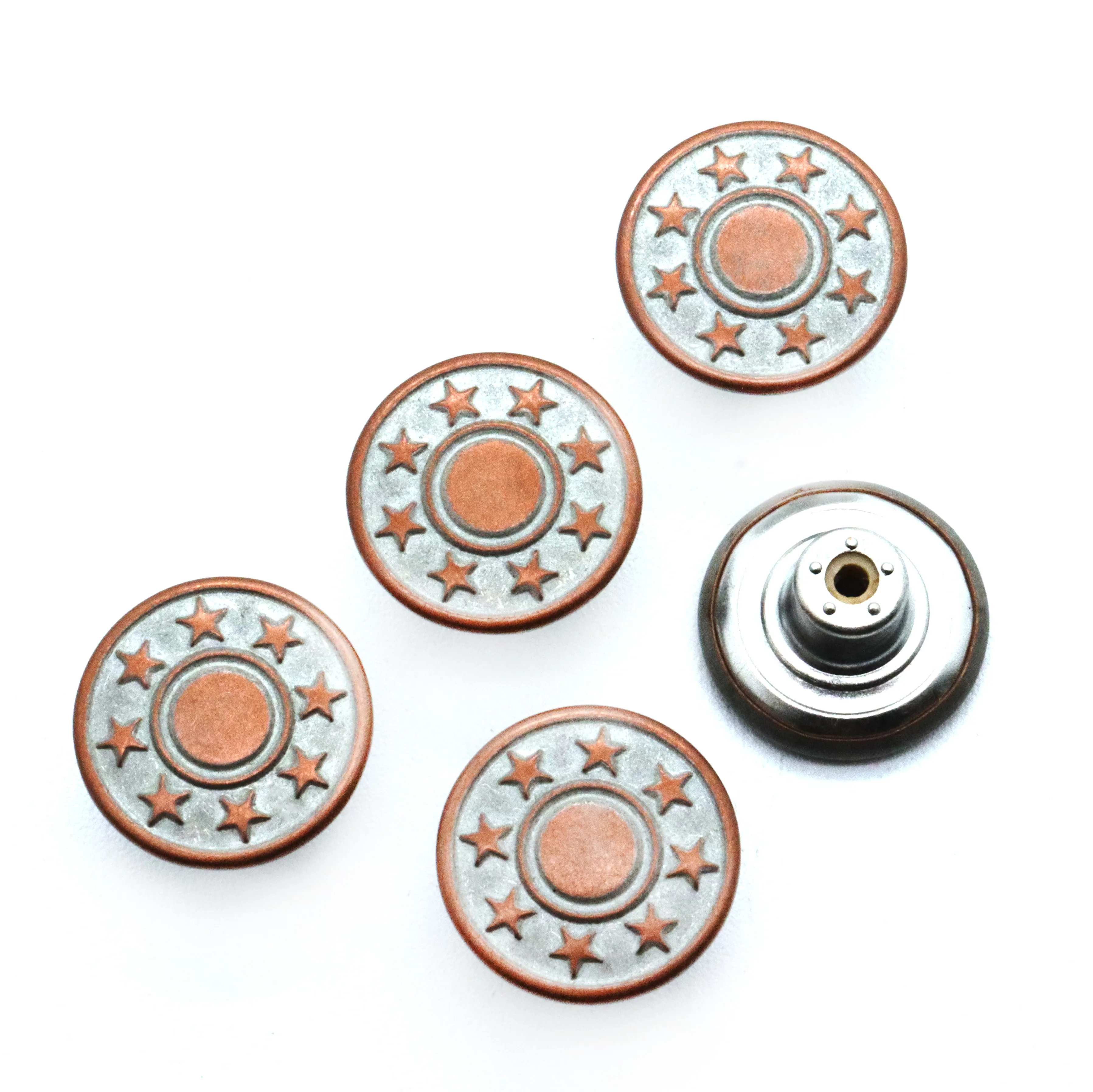 Custom Antique Silver Brass Gunmetal Metal Pop Rivet Studs Spikes 8/10mm Square Alloy/Zinc Punk Style Jeans Jackets Shoes Bags