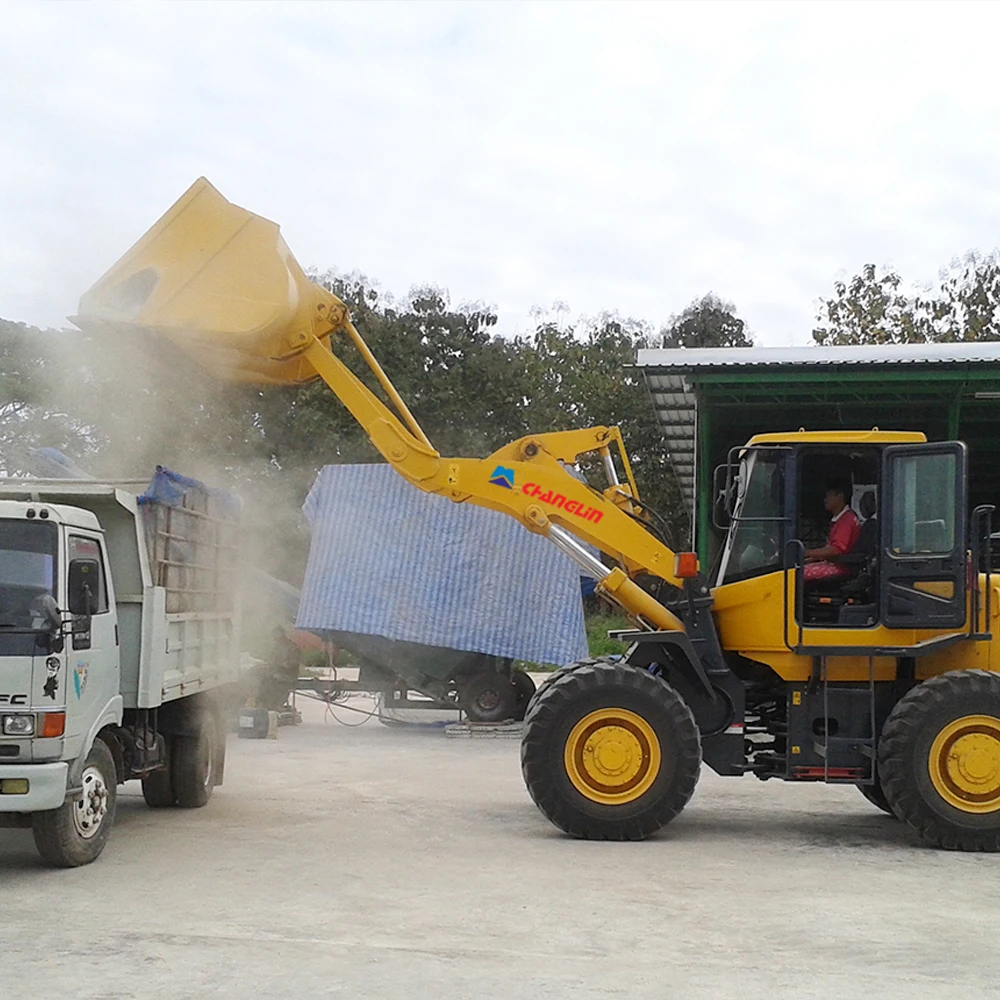 Changlin New 3ton Heavy duty  Front End Payloader Shovel Wheel Loader with Clamp Bucket
