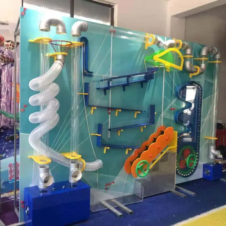 Space Science Theme Playroom Ocean Ball Wall Kids Interactive Tube Ball Wall Games Wall Panel Pipe Toys