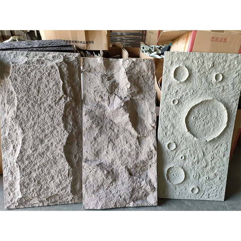 Exterior Wall PU stone panels 600*1200 MM Manufacturer Lightweight Faux polyurethane Mushroom Future stone 9 Brick stone