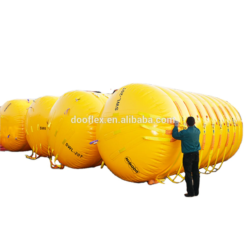 Marine Salvage and Rescue Boat Plastic Inflatable Pontoon Totally Enclosed Lift Bags For ship