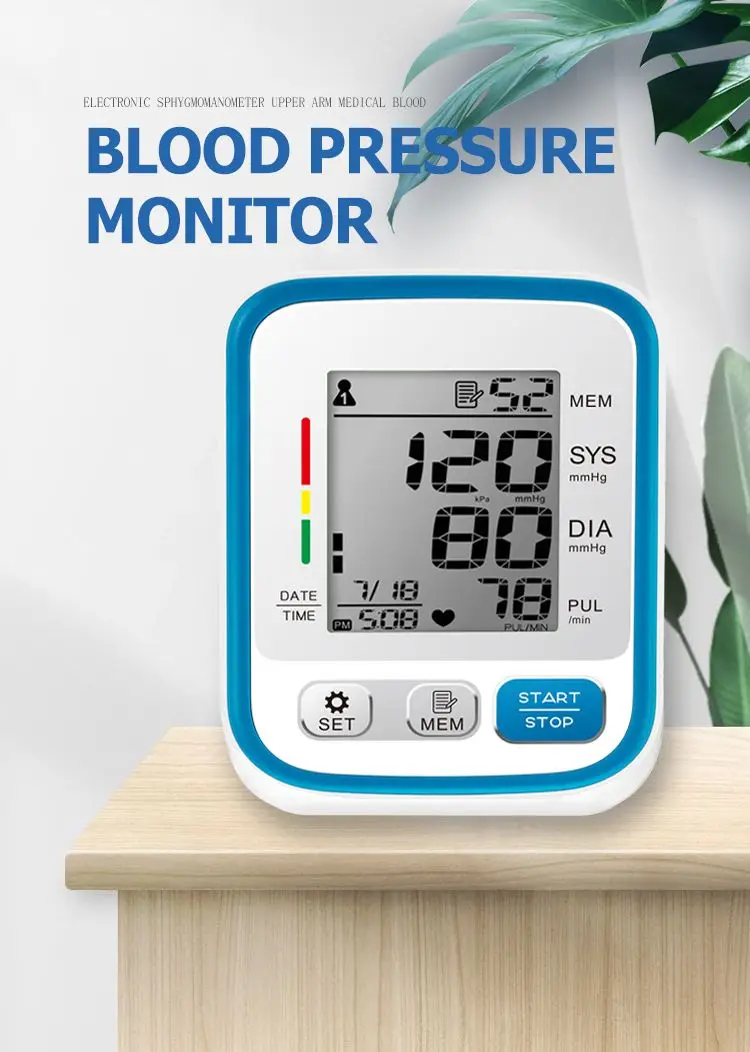 Best Automatic Upper Arm Blood Pressure Monitor Electronic Digital Sphygmomanometer