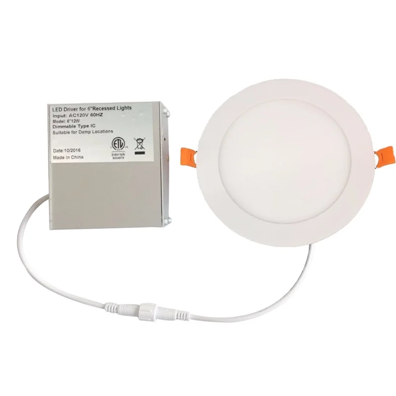 12mm ultra slim led downlight 3CCT 5CCt dimmable recessed 12W panel