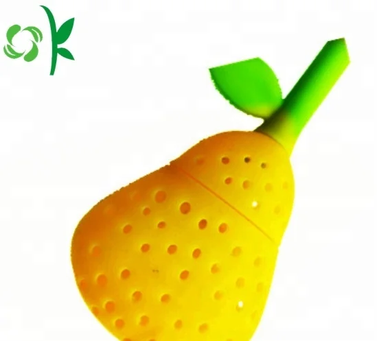 OKSILICONE Wholaseale Silicone Tea Stainer Cute Strawberry Design universal Tea Bags Hot Sale Infusers Strainer Bag Tea Infuser