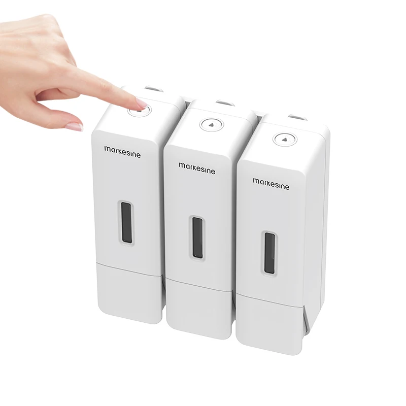 3-in-1 Shower Soap DispenserShampoo and Conditioner DispenserBathroom Soap Separator 300ml