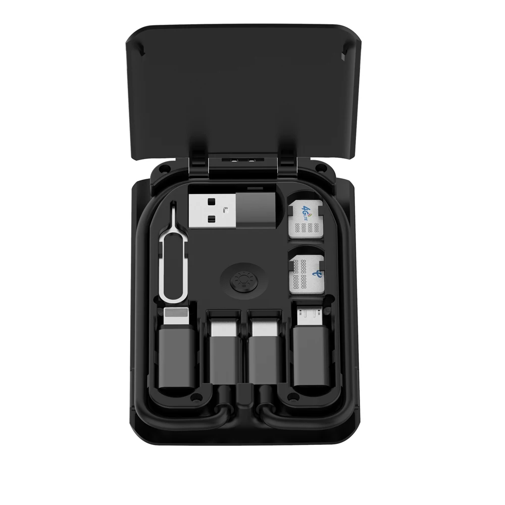  Новый дизайн 2020 высококачественные Мобильные аксессуары budi с usb-кабелем 6 в 1/комплект беспроводного зарядного устройства одном портативном зарядном