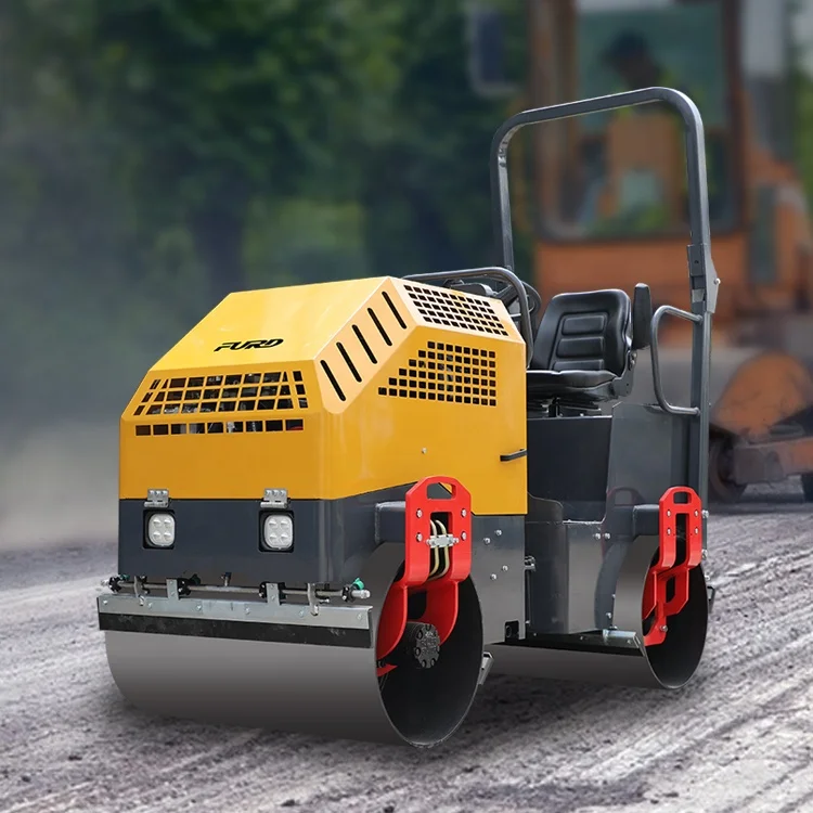 Single drum road compactor roller with tandem walking drive road roller