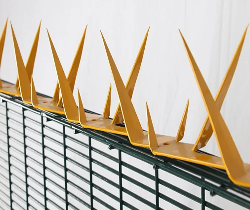 Hot sale fence top anti climbing wall spike PVC coated sharp for building and garden safety