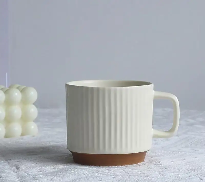 Coffee Mugs Ceramic Cups with Handle for Latte Hot Tea Milk, Dishwasher Safe, Mutil Colors Customizable logo