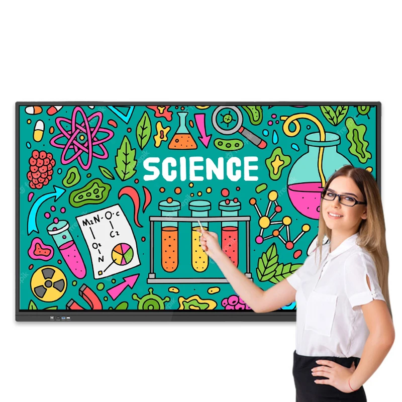 55 65 75 85 inch IR 20 points interactive flat panel education interactive touch table digital screen for classroom