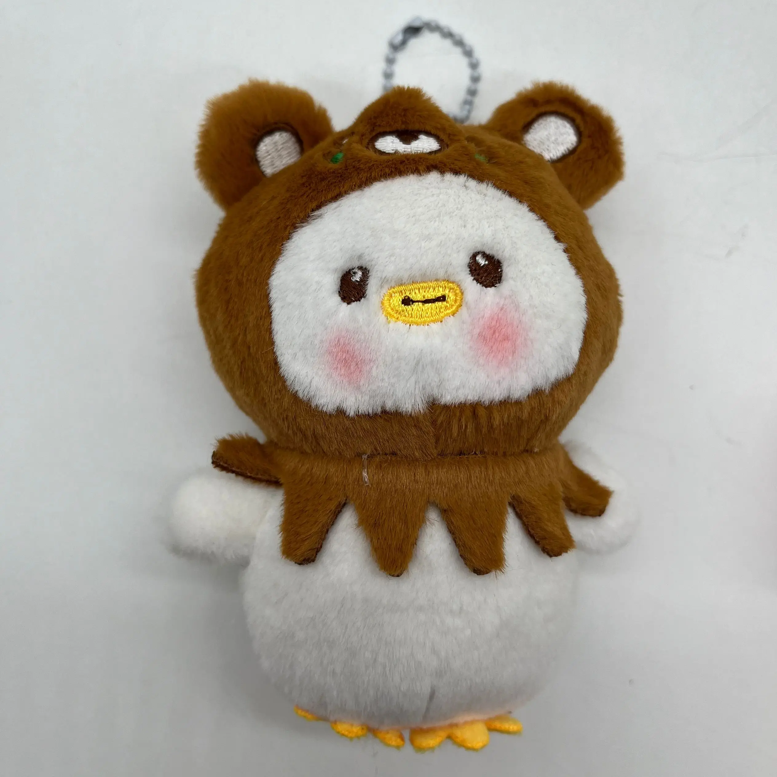 Cute Transformation Chicken Pendant Plush Toy Doll Frog Bear Rabbit Bag Decorative Keychain Doll