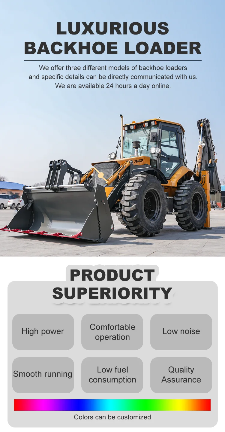 EPA/EURO 5 Backhoe Loader Wheel Loader Excavator Loader Diesel Engine 4 Wheel Drive 2Ton 4Ton 6Ton 8Ton With Cheap Price