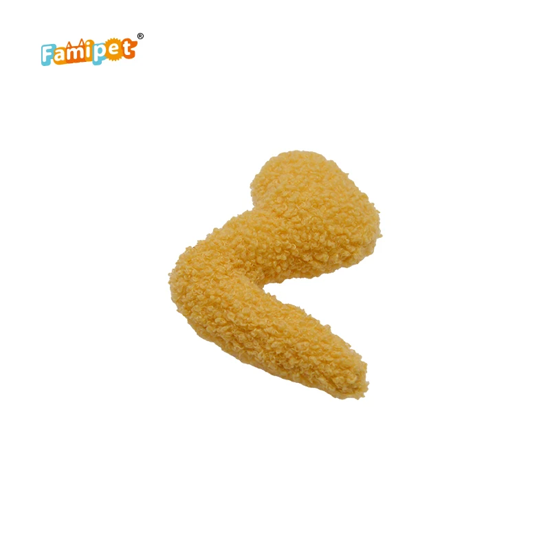 Famipet оптовая продажа новый дизайн серия жареная курица мягкая игрушка для собак плюшевая питомцев