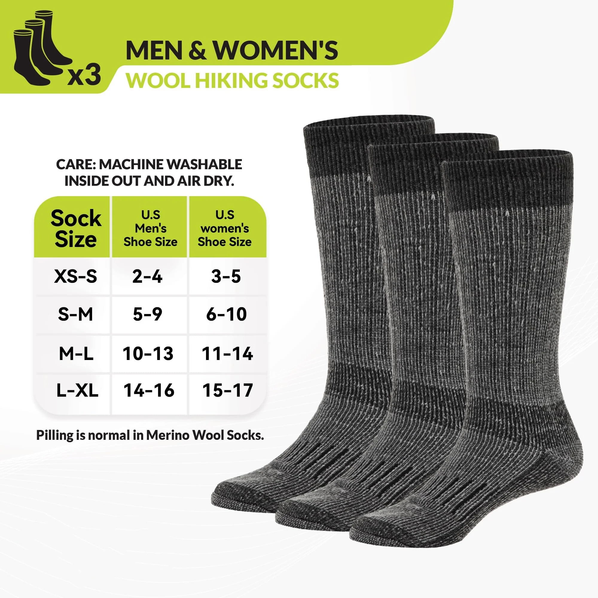 Factory Hiking Ski Socks Merino Wool Socks Men Thick Crew Cashmere Thick Merino Wool Socks