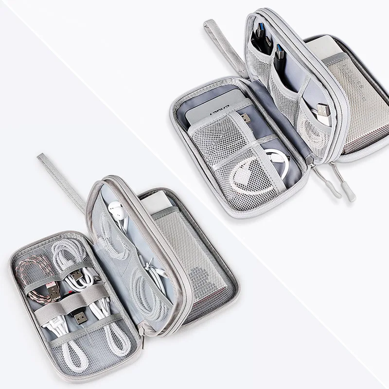 Travel Portable Digital Product Storage Bag USB Data Cable Organizer Headset Cable Bag Charging Treasure Box Bag