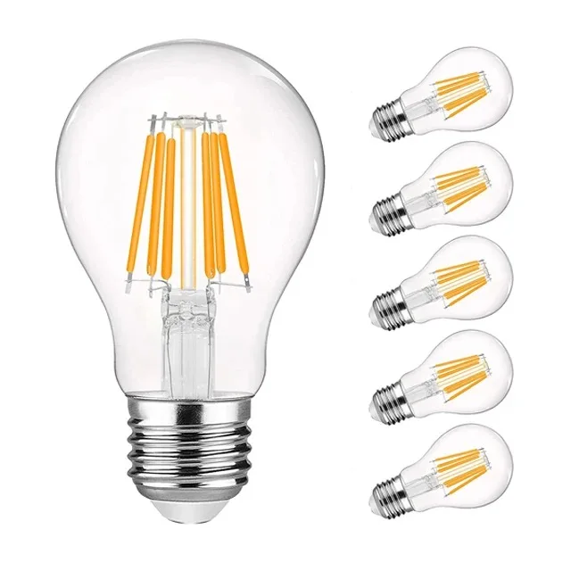 NEW ERP Led Filament Bulb E27 /E14 bulb 180-260V CE RoHS 210LM/W 5W=100W