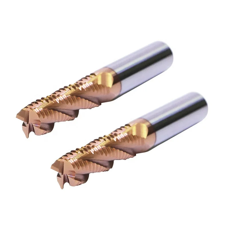 Hot Selling wholesale price fast delivery 2 Flute rough Milling Cutters Hss Chamfer Tool Square Flat carbide roughing end mills