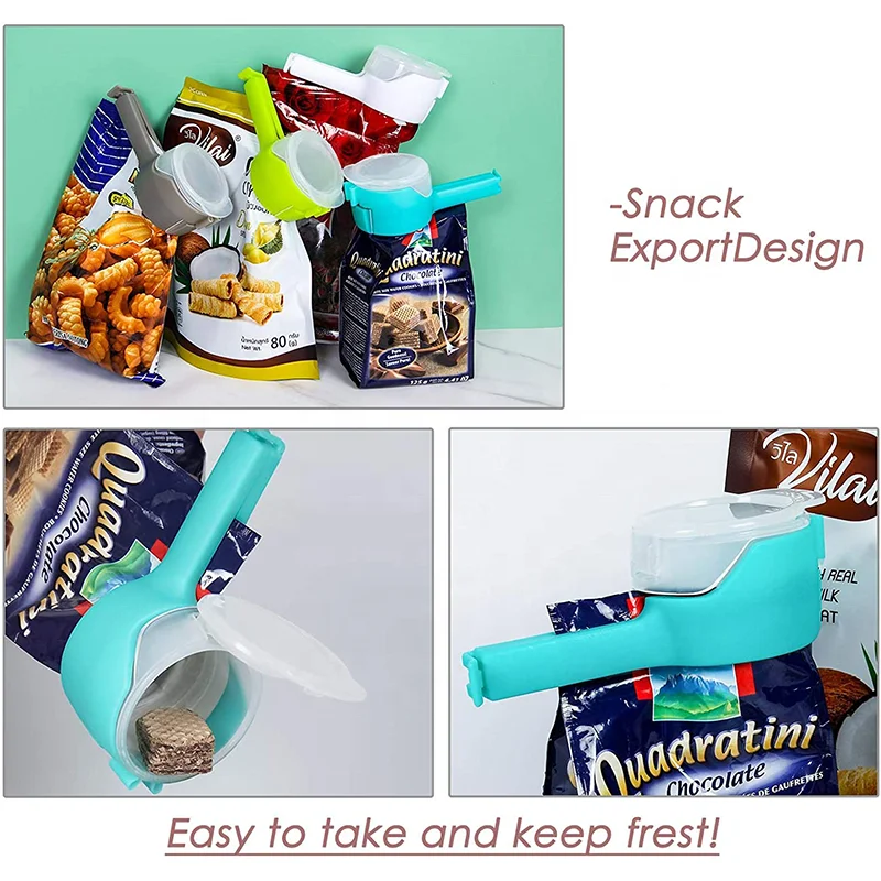 Manufactures Custom logo Factory Portable Hot Selling Household Food Snack Sealing Clip Plastic
