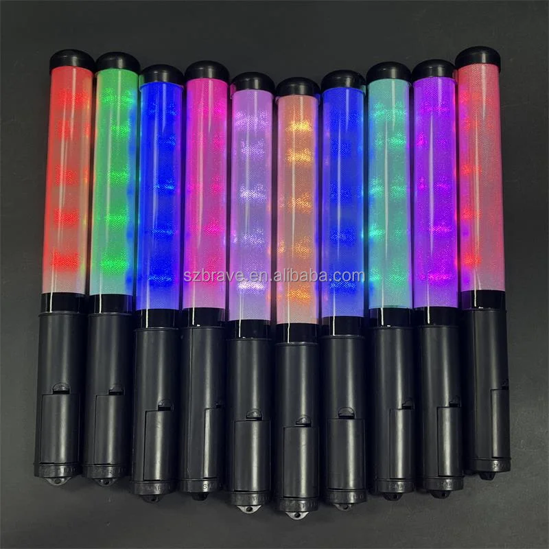 LED Hand Wand Concert Cheering Flashing DMX Recomte Controlled Bar Kpop LED Light Stick For Wold Cup Acrylic Cheer Props