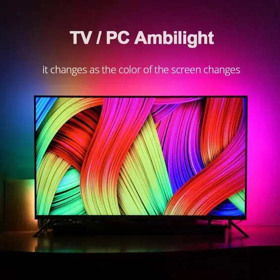 New arrival real TV background ambient light no softerware no camera no soldering led lighting for 21-120 inches TV
