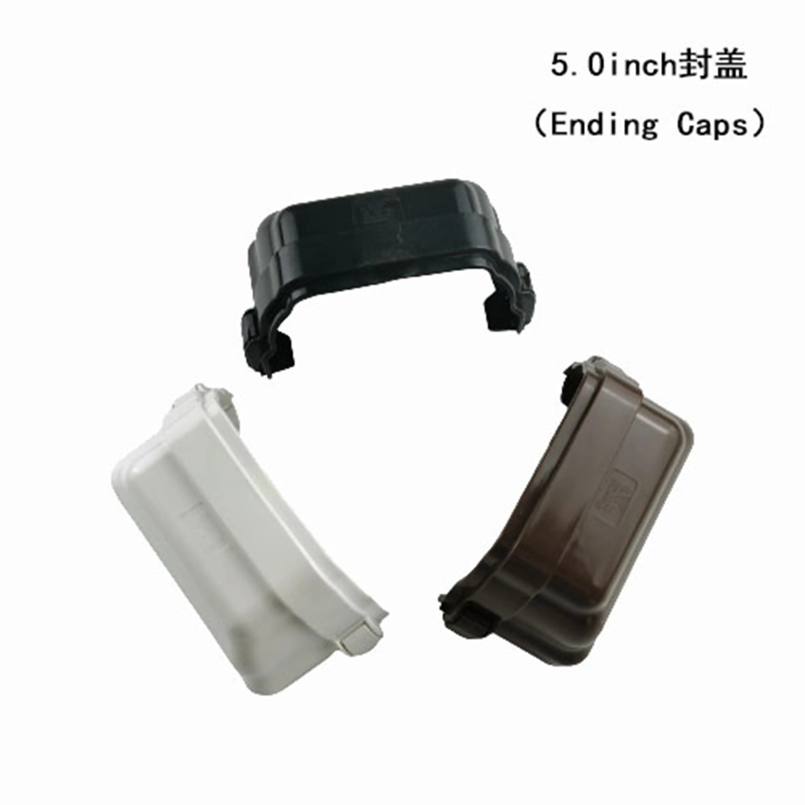 Plastic Building Material PVC Gutter 5.0 Inch K-Style  PVC End Cap