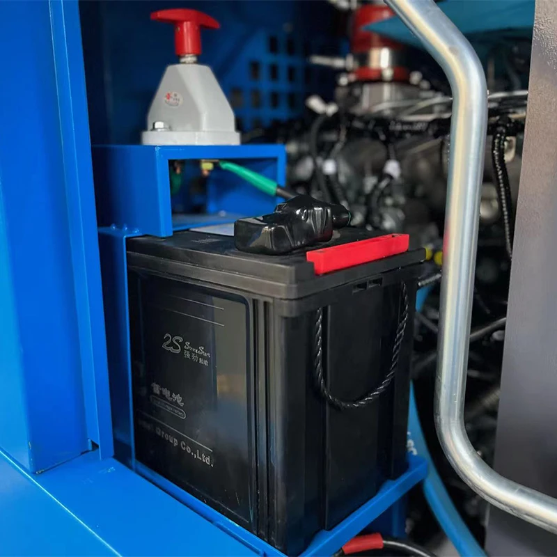 37Kw Quality Materials Screw Air Compressor With Wheels Screw Air Compressor Diesel Mobile