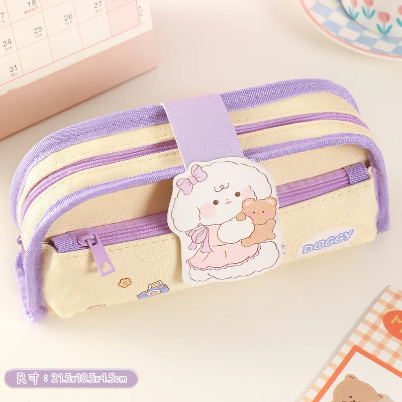 Storage Bag Blue Simple And Durable Careful Workmanship Rugged And Practical Simulation Design Coin Bag Pencil Case Orange Beige