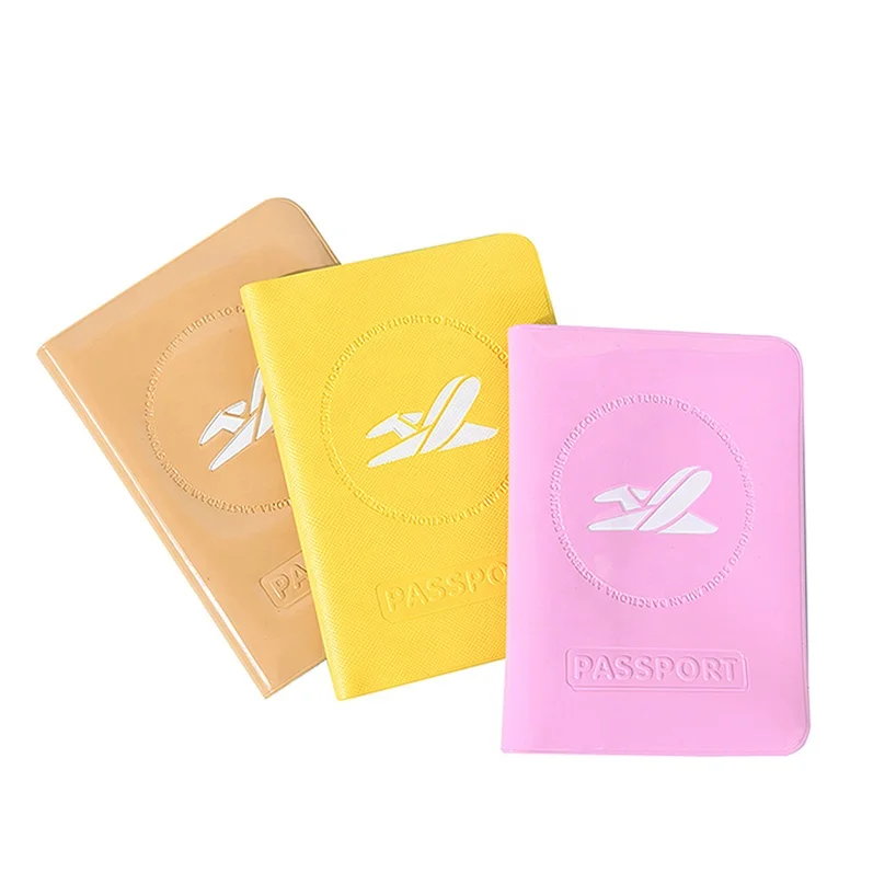 Wholesale plastic PVC Passport holder cover,travel document holder