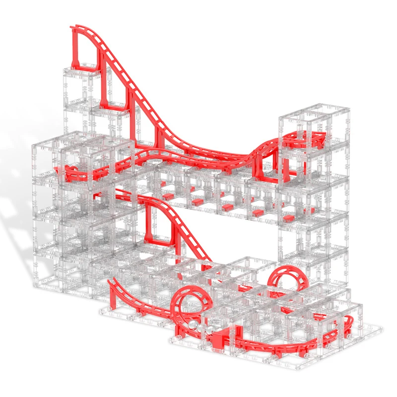 
MagnetCubes - Modular magnetic blocks with dynamic marble run DesignNest Intelligent Ball Track Magnetic Building Block toys 