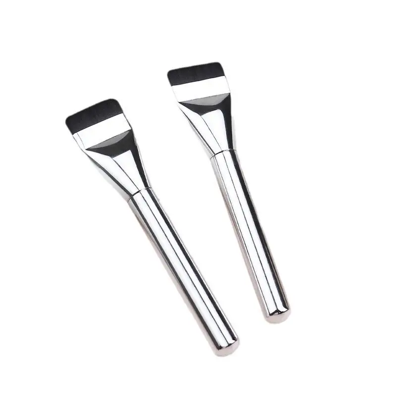 New Design Custom Silver Kabuki Pro Mask Foundation Make-Up Brush Liquid Foundation Makeup Brush