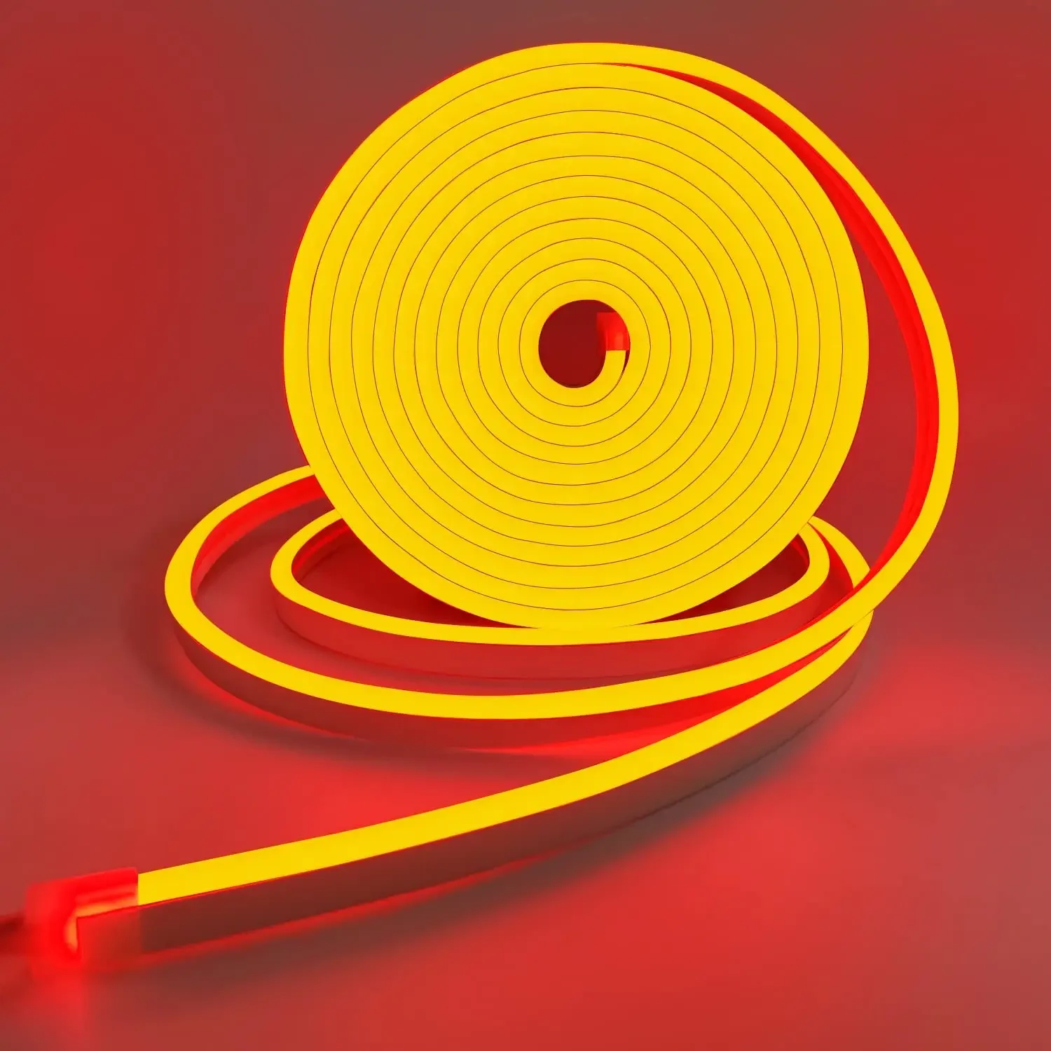 LEDILAND 3535 RGB Strip Light 24V Night Lamp with Luxury Home Decor Colorful LED Neon Lights PVC Body Red CCT