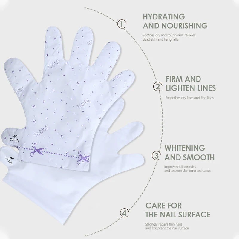 High quality Korea Fashion Whitening Moisturizing Hand Spa Repair Niacinamide Nail Hand Mask