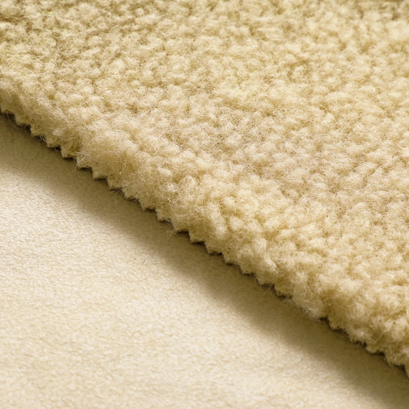 
polyester faux leather fabric custom super thick polar fleece fabric 