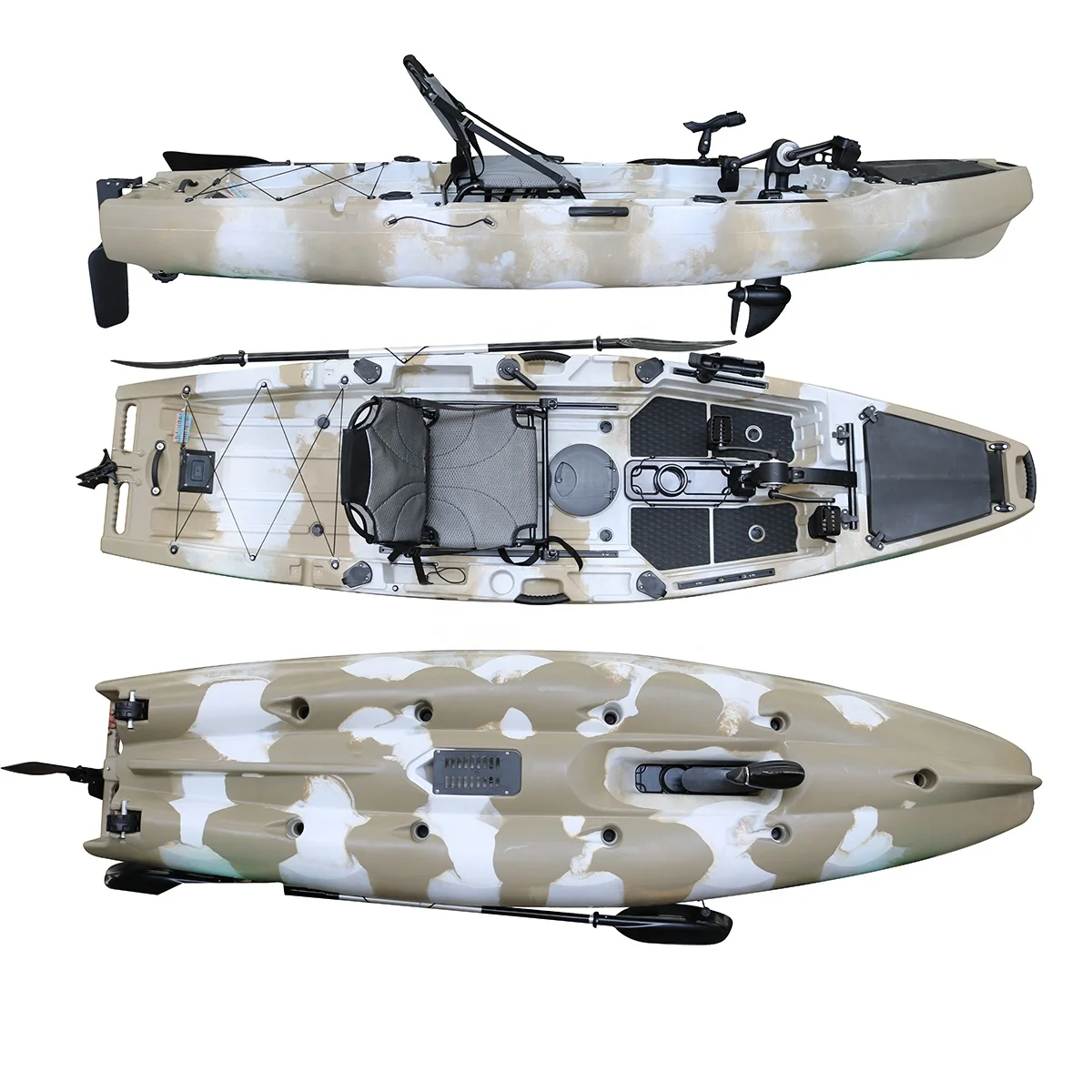 Single Seat One Person sit on top 10.5FT fishing foot pedal kayak for sale